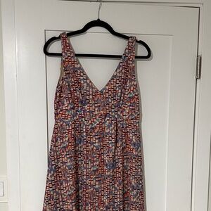 Tuckernuck Multicolor Geometric Maxi Dress - Red, Blue, Cream